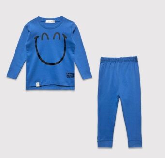 ست راحتی پنبه ای دو رو آّبی کدر