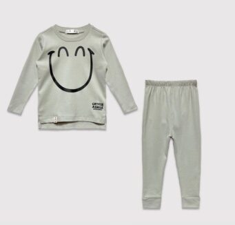 ست راحتی پنبه ای دو رو خاکستری