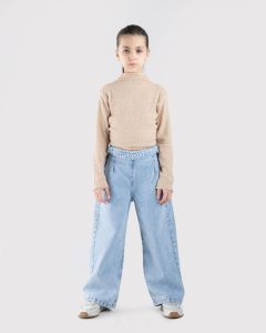 گالری شلوار بگ جین دخترانه عکس اول