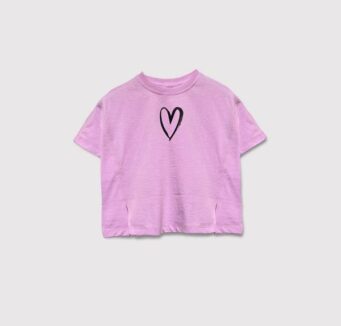 کراپ دخترانه بچه گانه بنفش روشن