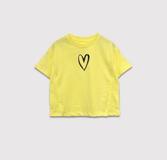 کراپ دخترانه بچه گانه زرد