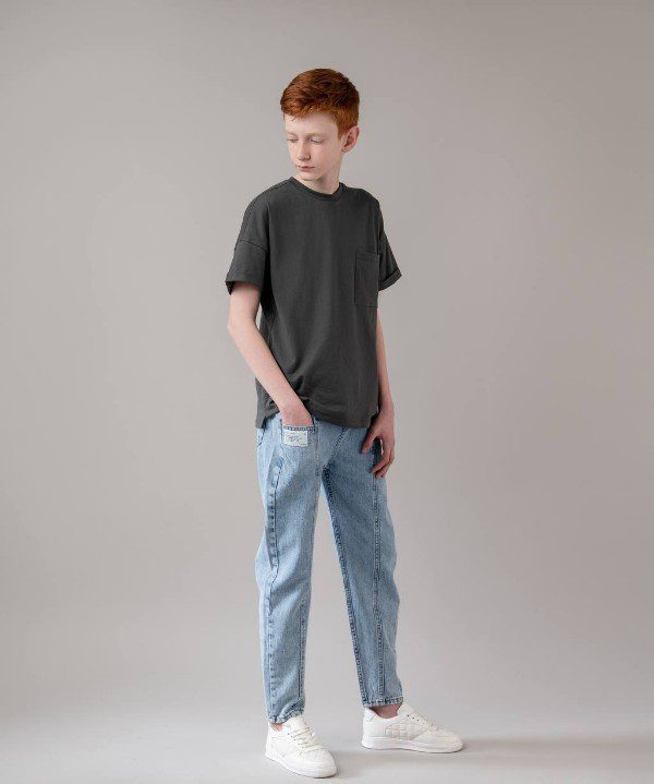 گالری شلوار مام جین پسرانه کد 01