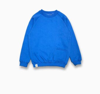 بلوز دورس سه نخ طرح ساده کد 01 آبی