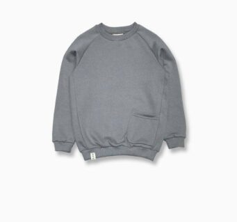 بلوز دورس سه نخ طرح ساده کد 01 خاکستری