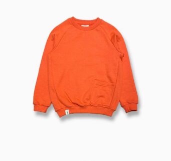 بلوز دورس سه نخ دخترانه طرح ساده کد 01 قرمز نارنجی