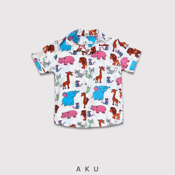 پیراهن هاوایی طرح دایناسور کد 02