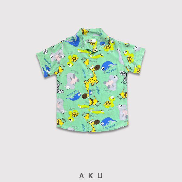 پیراهن هاوایی طرح حیوانات کد 05