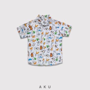 پیراهن هاوایی طرح حیوانات کد 07