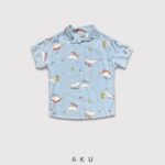 پیراهن هاوایی طرح دایناسور کد 01