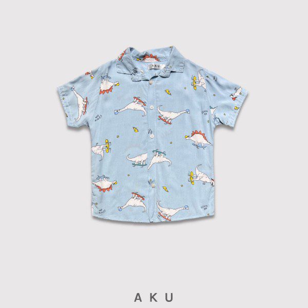 پیراهن هاوایی طرح دایناسور کد 01