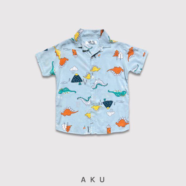 پیراهن هاوایی طرح جنگل دایناسوری