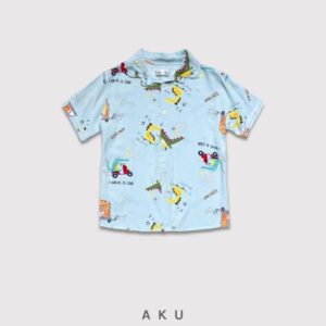 پیراهن هاوایی طرح دایناسور اسکت سوار