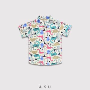 پیراهن هاوایی طرح دایناسور کد 06