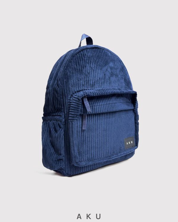 کوله پشتی مخملی آبی