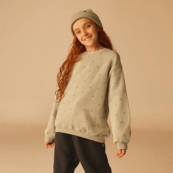 بلوز دورس تو کرک گلدار دخترانه سبز