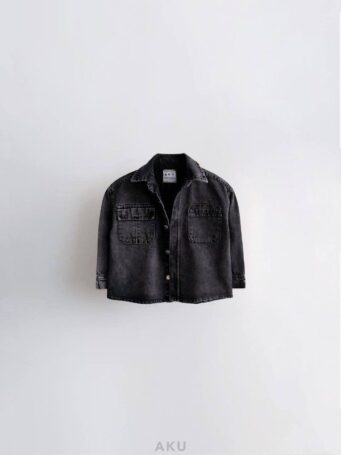 پیراهن جین دو جیب برند AKU زغالی