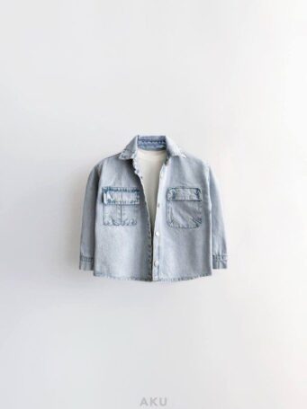 پیراهن جین دو جیب برند AKU آبی روشن
