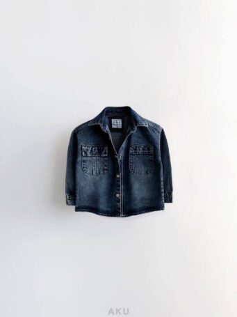 پیراهن جین دو جیب برند AKU سرمه ای