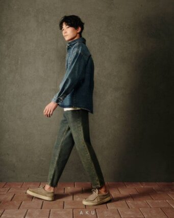 گالری چهارم پیراهن جین دو جیب برند AKU سرمه ای