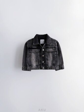 گالری سوم کت جین دو جیب AKU زغالی