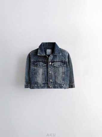 گالری سوم کت جین دو جیب AKU سرمه ای