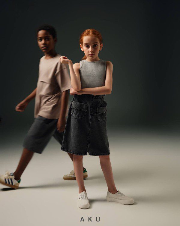 دامن جین دو جیب AKU