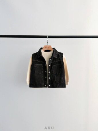 وست جین دو جیب AKU زغالی