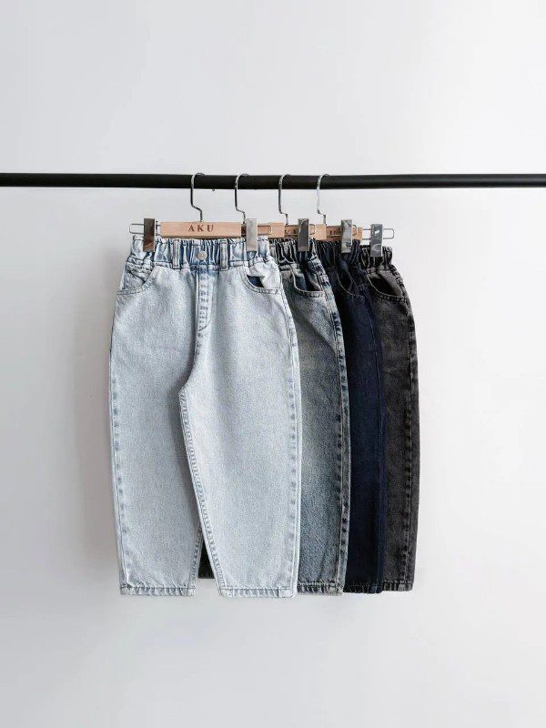 شلوار جین بگ کمر کش خمره ای