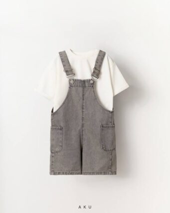 بیلر جین شلوارکی AKU خاکستری