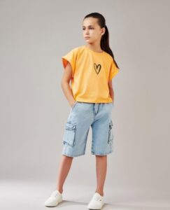 گالری شلوارک جین کارگو اسپرت