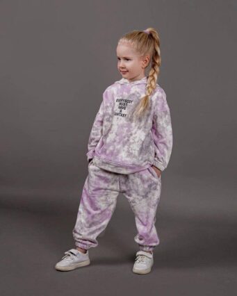 ست هودی و شلوار طرح آبرنگی