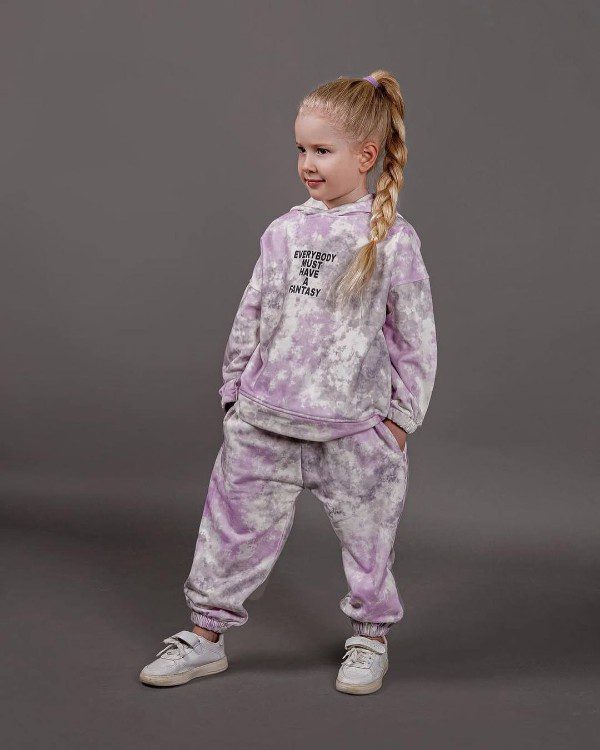 ست هودی و شلوار طرح آبرنگی