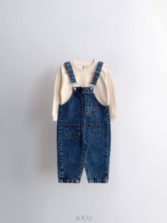 بیلر شلواری جین سه جیب سرمه ای