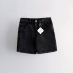 شلوارک مشکی جین