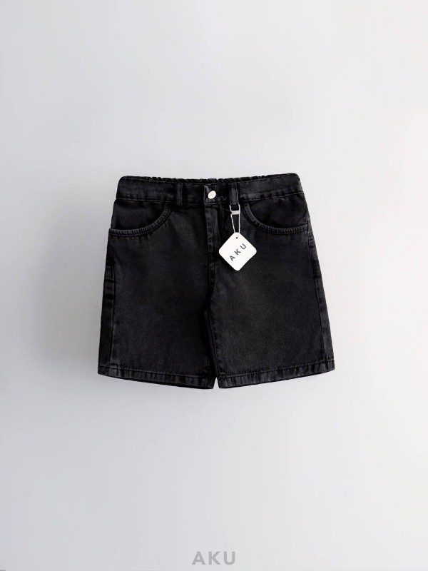 شلوارک مشکی جین