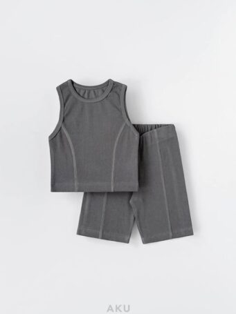 ست راحتی کبریتی دخترانه خاکستری