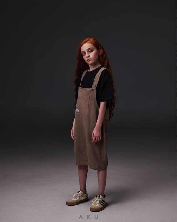 بیلر شلوارکی لینن قهوه ای