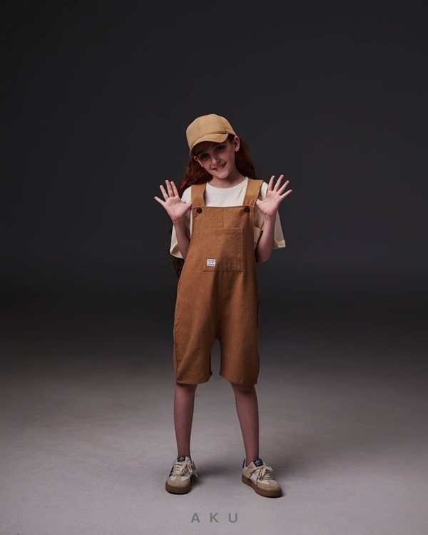 بیلر شلوارکی لینن نارنجی