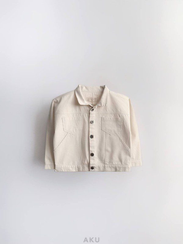 کت دو جیب کتان سفید