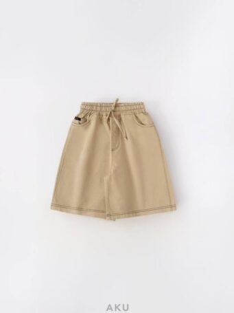 شلوارک کتان دخترانه نسکافه ای