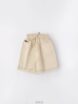 شلوارک کتان دخترانه کرمی