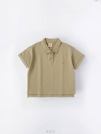 تیشرت یقه دار لاکرا سبز لیمویی