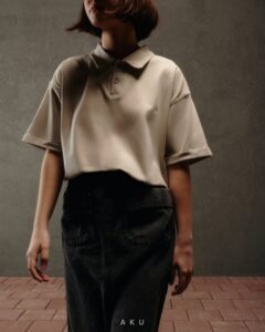 تیشرت یقه دار لاکرا