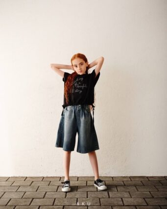 گالری دوم کراپ مشکی بند دار