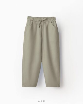 شلوار لینن بچه گانه سبز ارتشی