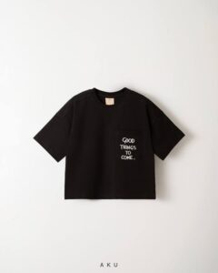 تیشرت تک جیب گلدوزی مشکی