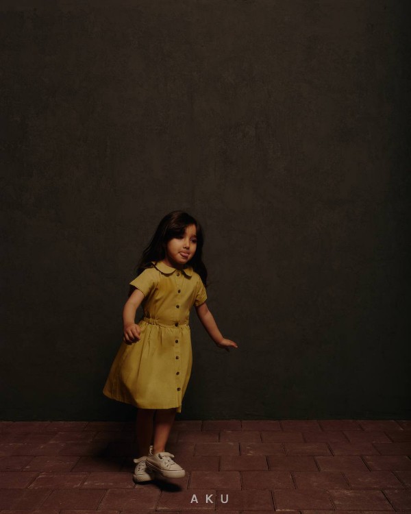 سارافون لینن برای ست لباس بچه گانه چهار ساله