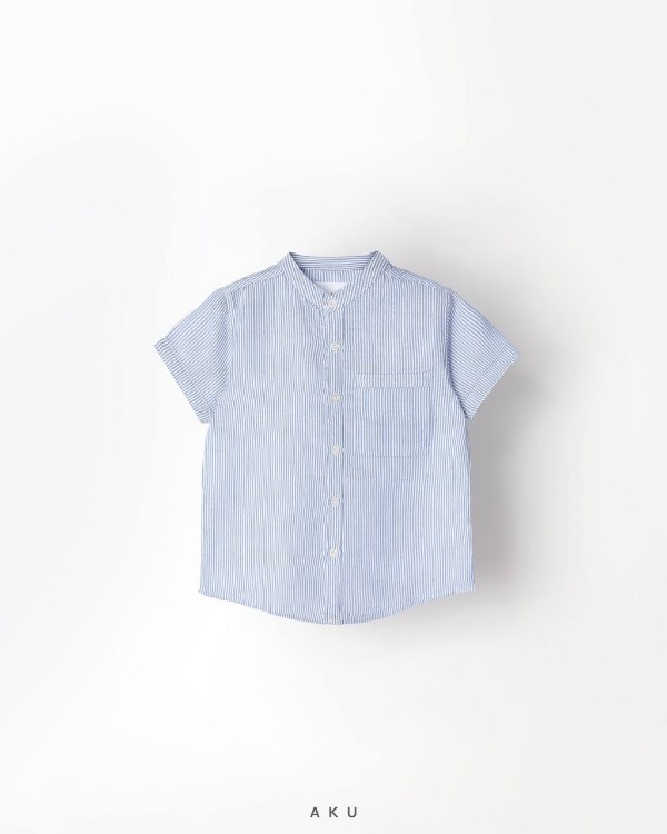 پیراهن (شومیز) راه راه AKU آبی