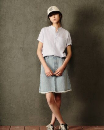 پیراهن (شومیز) راه راه AKU تصویر استایل دوم