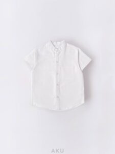 پیراهن سفید نخی AKU